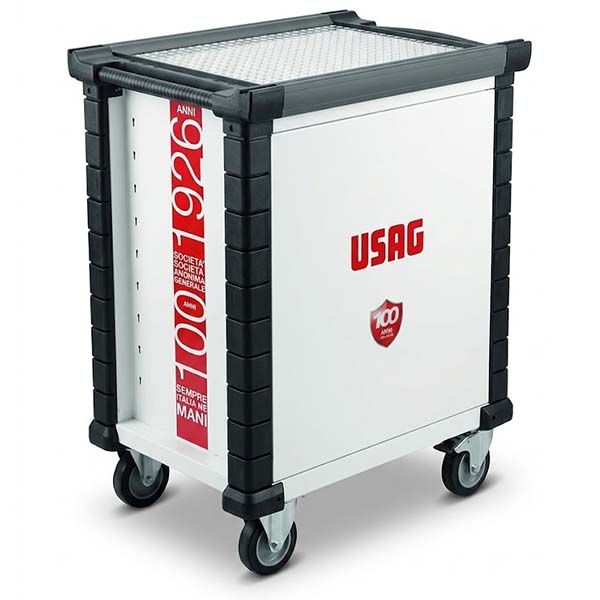 Usag 519 RS6/3YV Carrello Racing 6 Cassetti Bianco 100 Anni - USAG